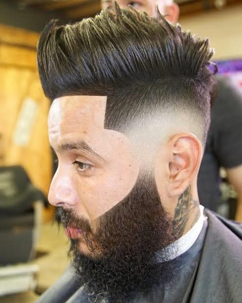 man with fierce texture fohawk hairstyle