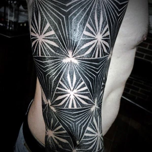 Hexagon Sacred Geometry Tattoo For Men