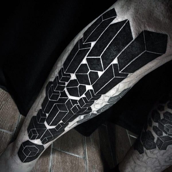 Legs Geometric Art Sacred Tattoo For Men